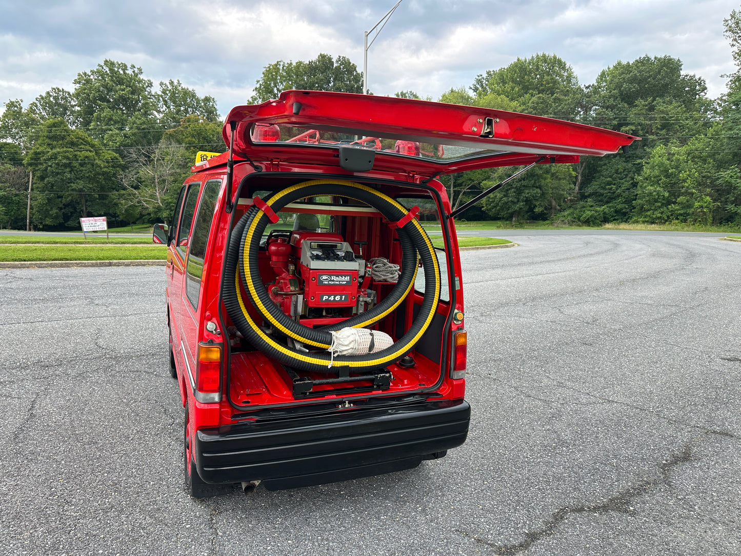 RARE FIRE VAN - 1997 SUBARU SAMBAR DIAS 4WD - FULLY EQUIPPED — LOT#931