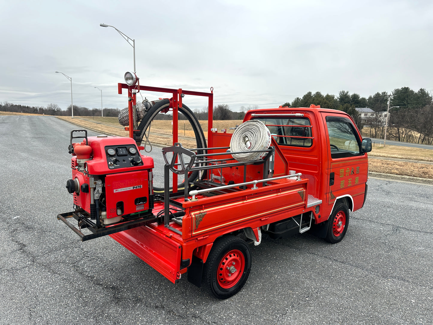 1997 HONDA ACTY SDX FIRE TRUCK - 4WD - FULLY EQUIPPED - 2,577 Miles — LOT#842