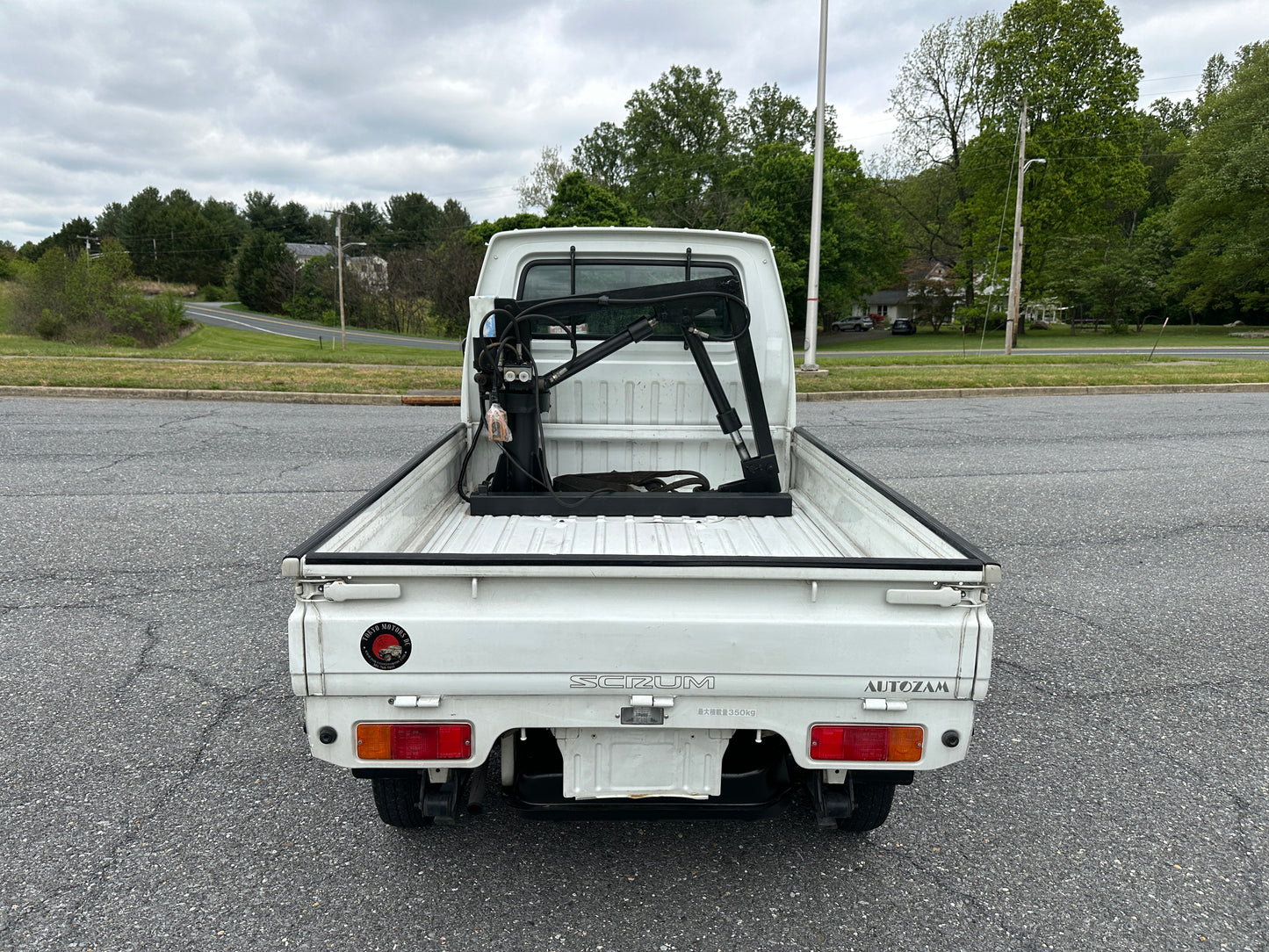 1996 MAZDA AUTOZAM SCRUM - HYDRAULIC CRANE - 28k Miles — LOT#762