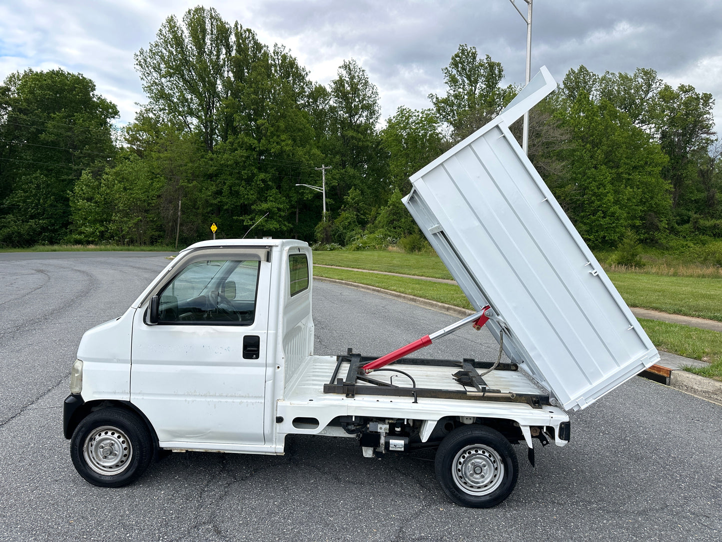 1999 HONDA ACTY SDX HIGH SIDE DUMP 4WD —— 28,957 MILES - FUEL INJECTION - A/C - AIRBAG - POWER STEERING — LOT#837